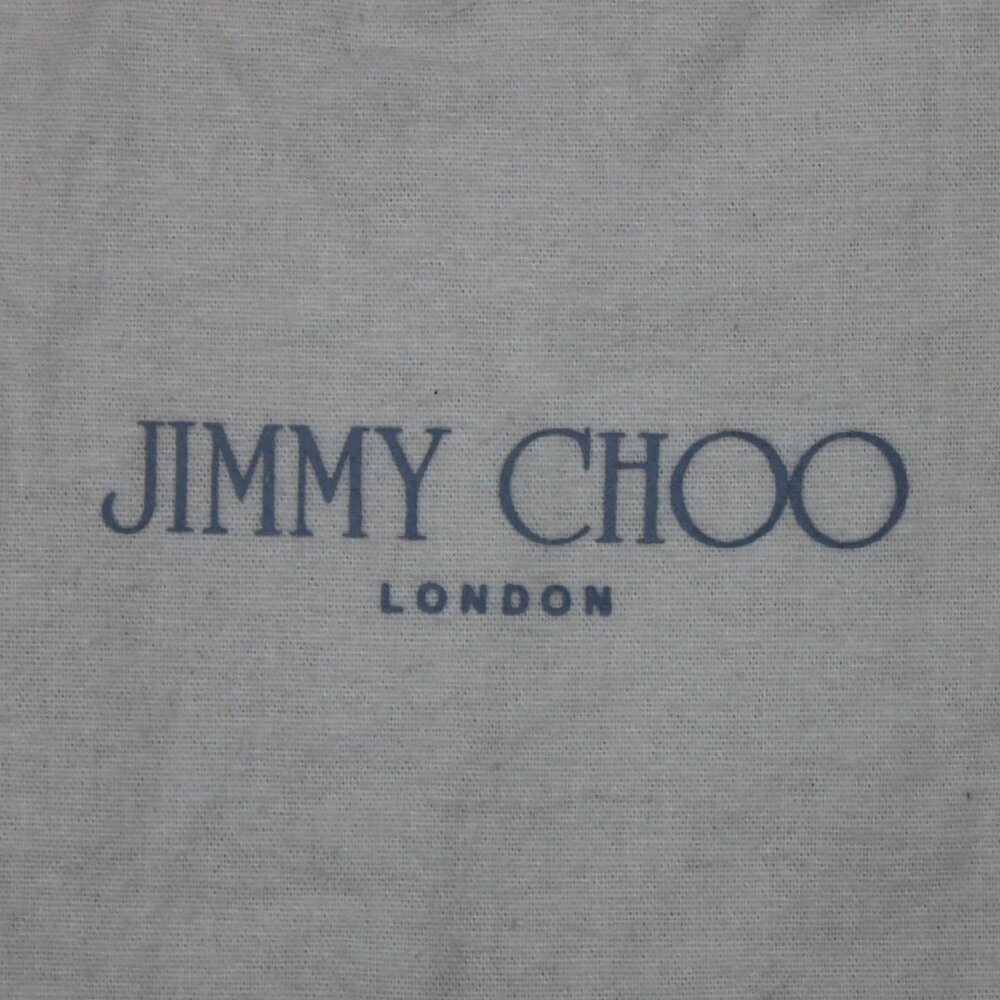 Jimmy Choo 14x10 Cream Drawstring Dust Bag - image 4